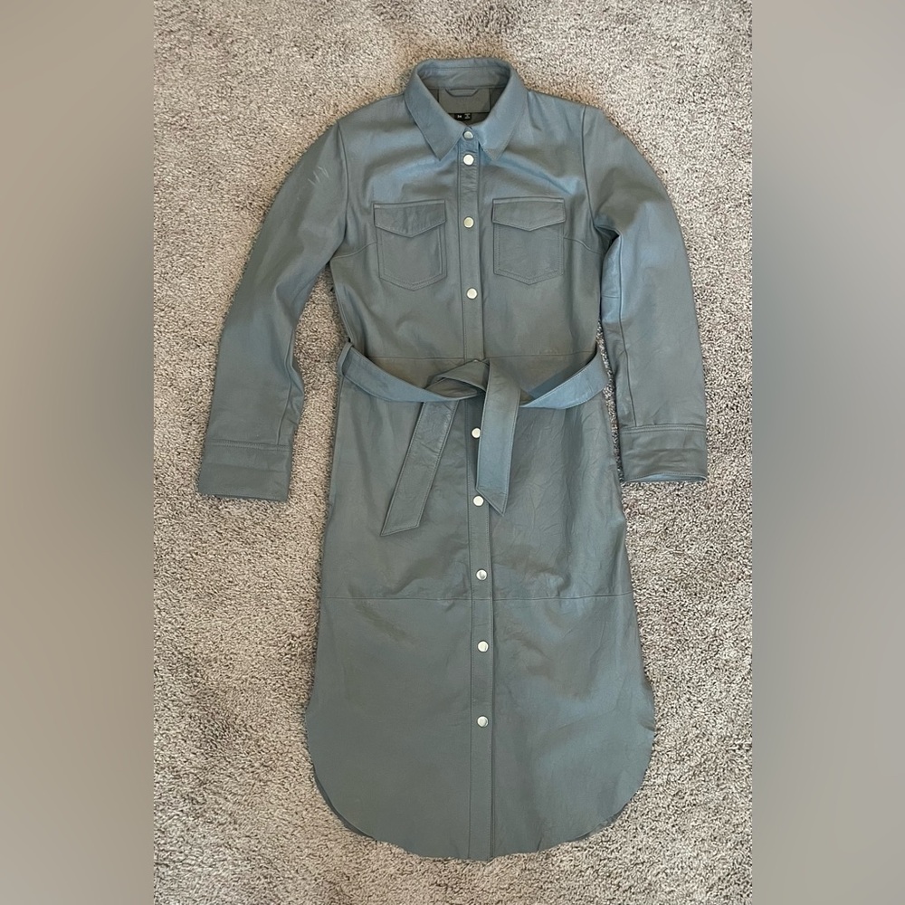 Cigno Nero leather coat